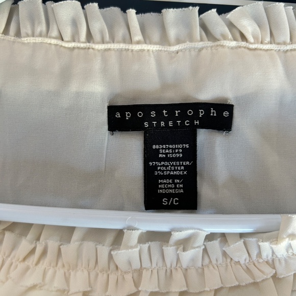 White Sleeveless Lace Collar Tank Top Blouse - Picture 4 of 9